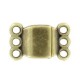 DQ metall Magnetverschluss 3 Ringe Antik Bronze